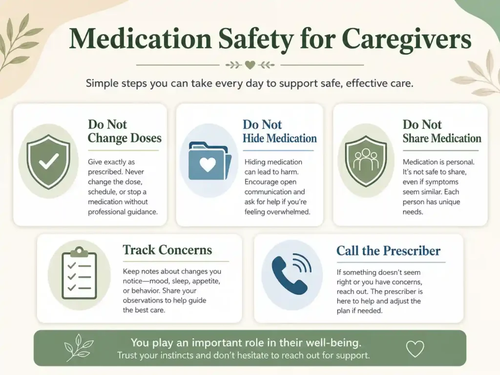 Medication safety guide for caregivers supporting someone with bipolar disorder
