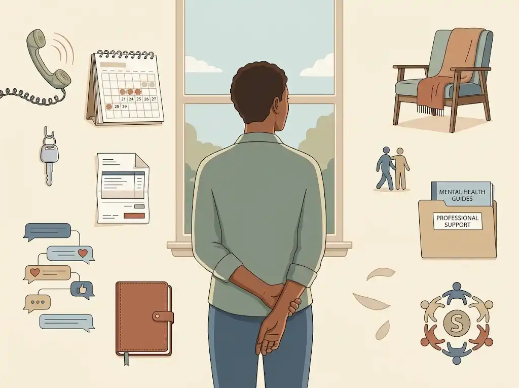One adult sibling carrying several family support responsibilities while other support options remain available
